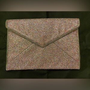 Rebecca Minkoff- Rainbow Glitter Clutch💗🩵💚